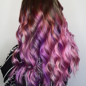 Balayage done with 15 different colours by Joico Intensities.