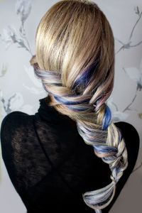 Hair Colcrs mixed using color by Wellas color touch line.